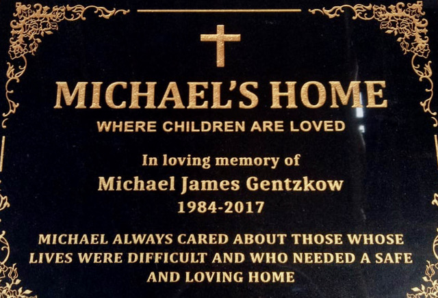Michaels Home Plaque
